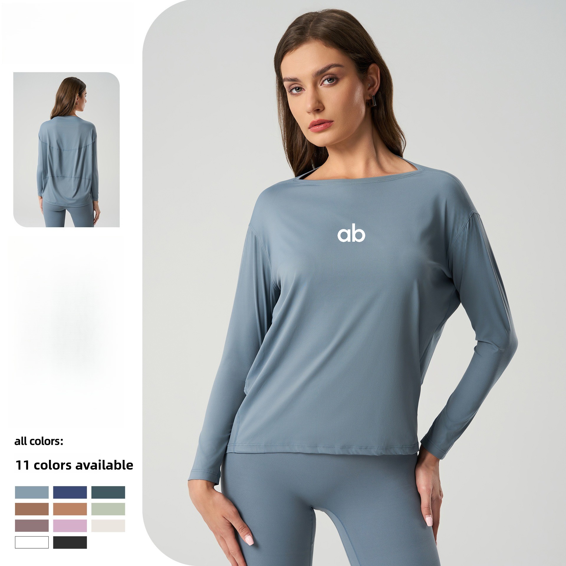 Yoga Of Fitness - Maglia da yoga a maniche lunghe,